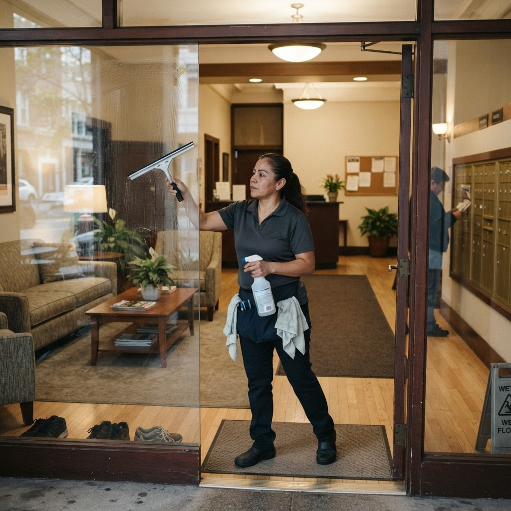 Common area cleaning in a multifamily property
